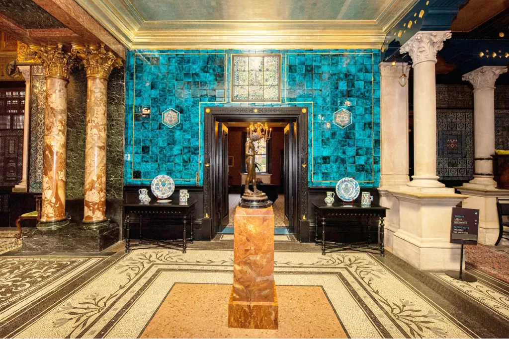 Narcissus Hall, named for its centrepiece, a bronze of the eponymous figure from Greek mythology | Christies