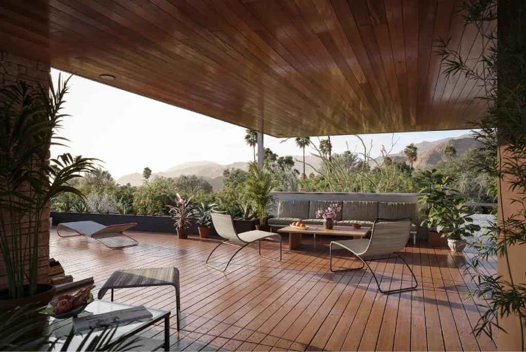 Kaufmann House Interior | Behance 